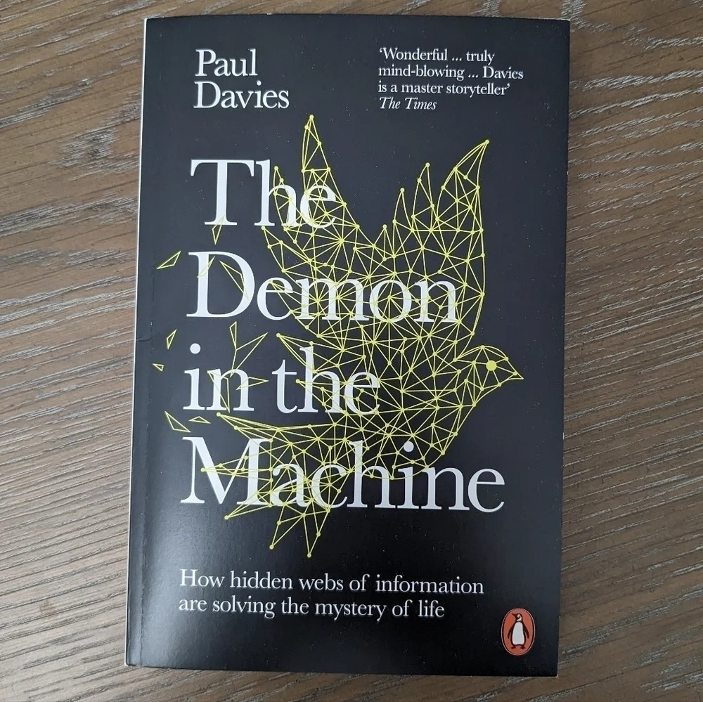 The Demon in the Machine, Paul Davies paperback book
